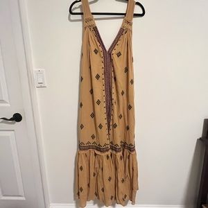 Free People Embroidered Maxi Dress